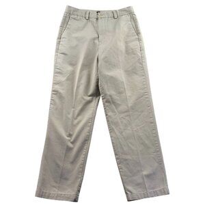 Dockers Women's Dress Pants Size 10 Beige Straight Leg Trousers Flat Front